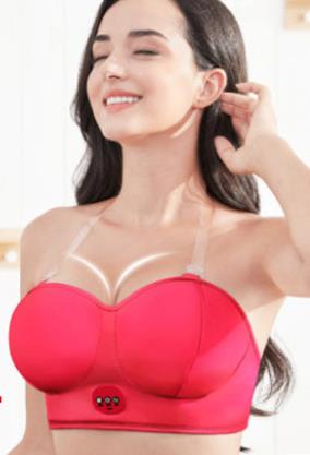 Charging Electric Breast Massage Bra Vibration Chest Massager Growth E